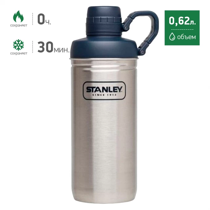 Бутылка для воды STANLEY ADVENTURE 0,62L стальной 10-02112-002 Бутылка для воды STANLEY ADVENTURE 0,62L стальной 10-02112-002